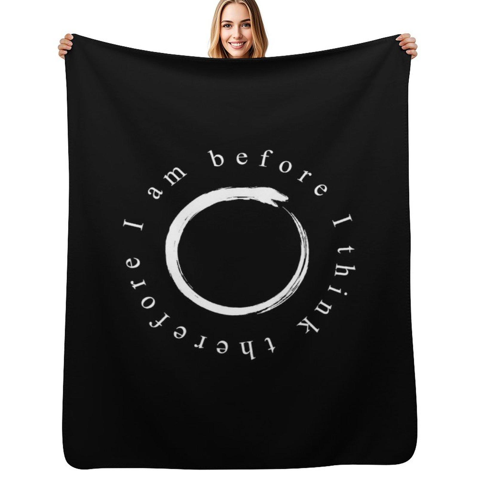 I am, I Think - Ouroboros Throw Blanket Color Fast Cozy Throw Blanket Size: 75*100cm, Weight: 230 GSM