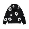 Denim Tears Cotton Wreath Hoodie Black Unisex Tops AOTHD1303BLK