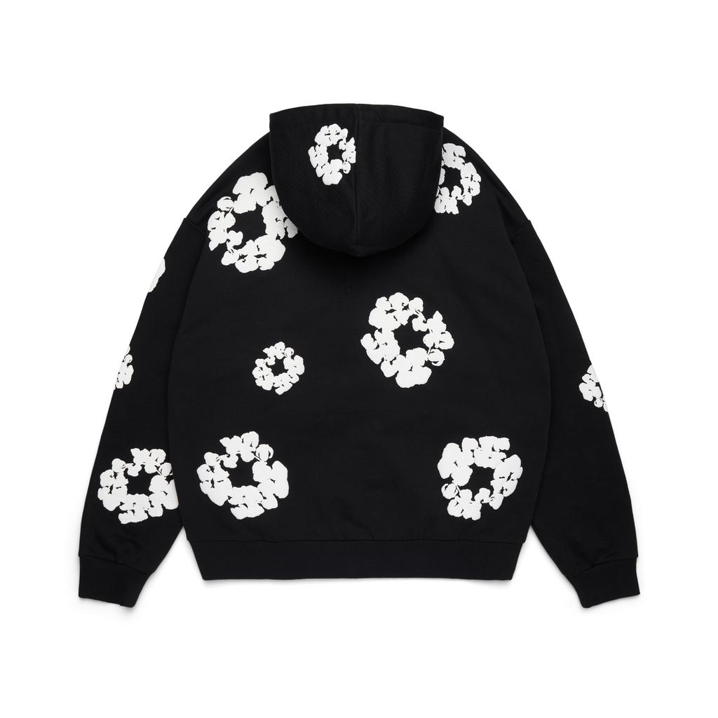 Denim Tears Cotton Wreath Hoodie Black Unisex Tops AOTHD1303BLK