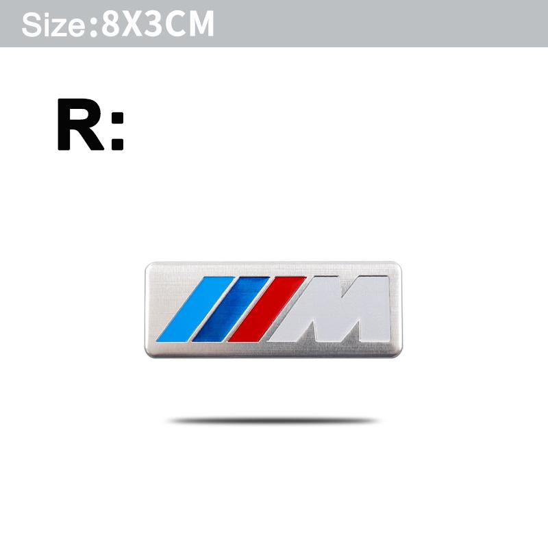 Sticker Emblemi Styling Auto Lega di Alluminio Parafango Auto Bagagliaio Stemmi Per BMW M E46 E90 E60 F30 F10 E39 E36 F20 G30 /Valvole Pneumatici Auto
