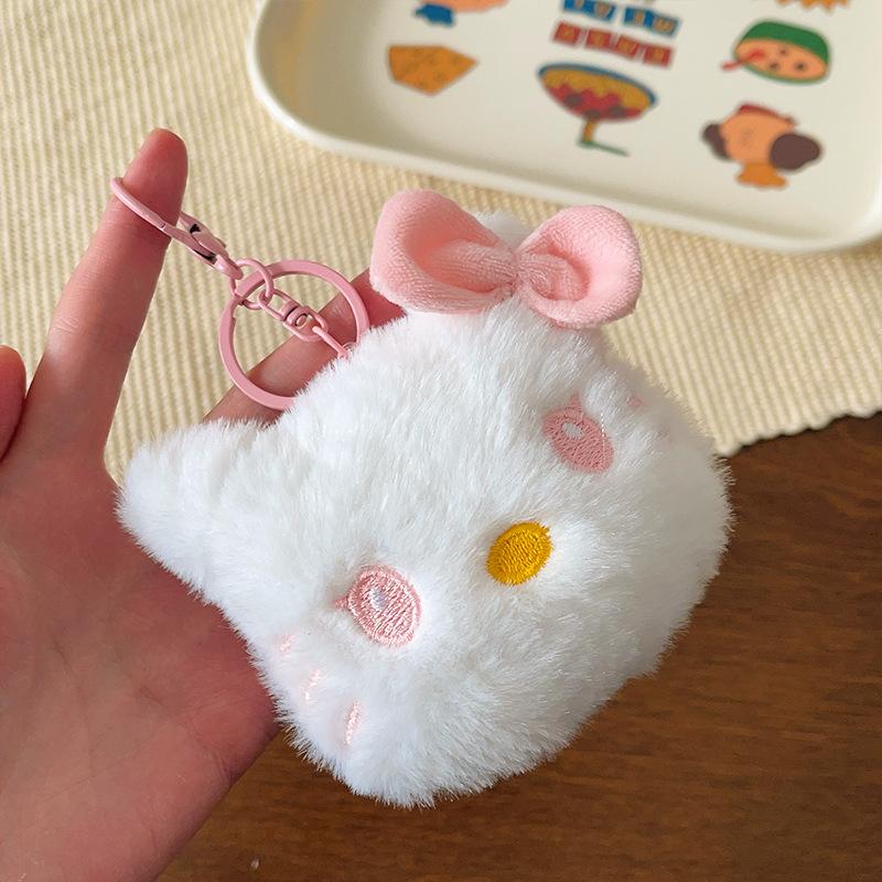 Large Cartoon Plush Doll Keychain Creative Kt Cat Girl Heart Doll Pendant Toy Small Gift Accessories