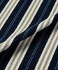 BEYOND CLOSET [Collection Line] Airy Stripe Short Sleeve Knit Navy