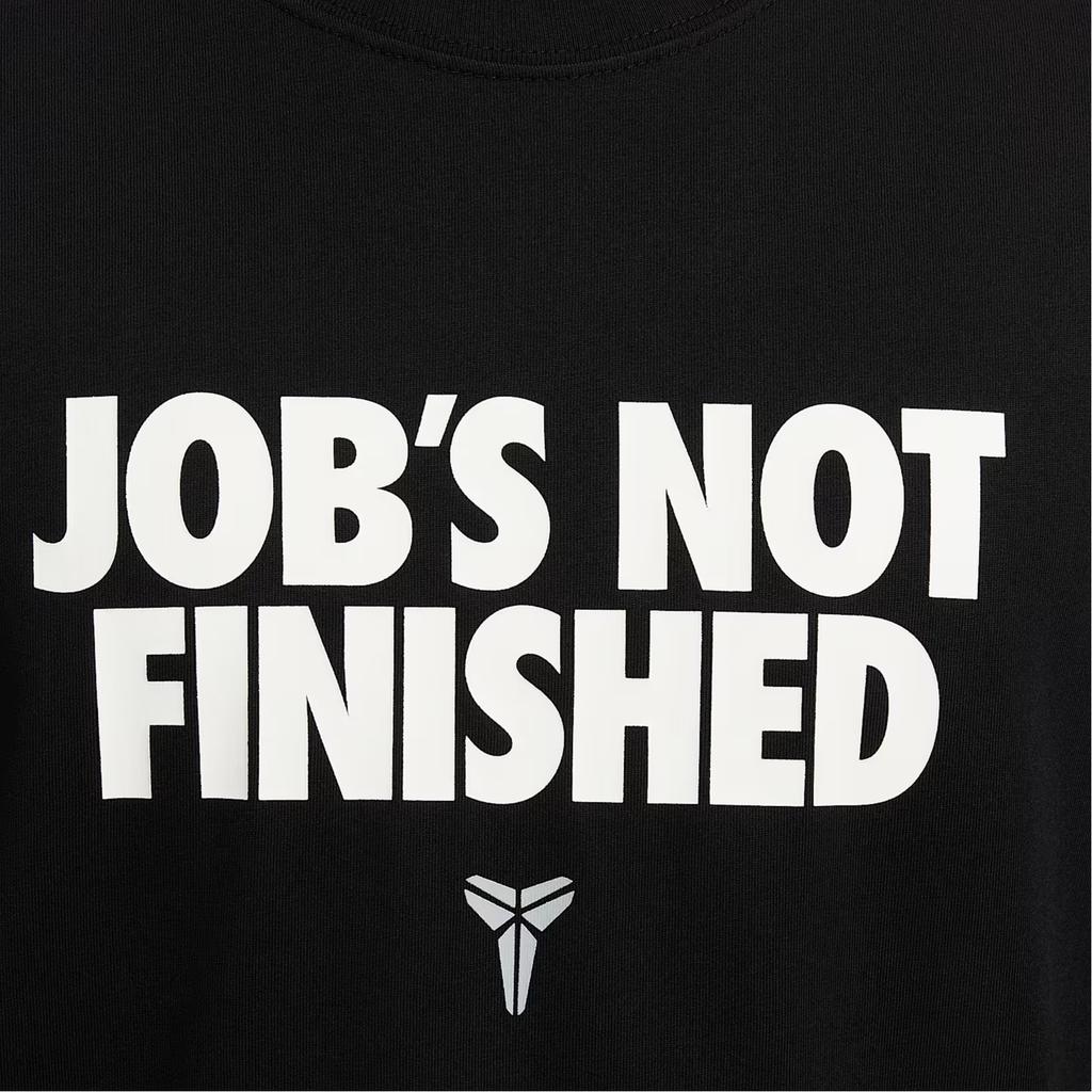 Nike Kobe Comfortable Stylish Minimalist Versatile Solid Color Letter Short Sleeve T-Shirt Men Tops Black II6592010