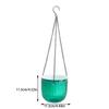 Fioriera da appendere per giardino Fioriera da appendere auto-irrigante Fioriera idroponica trasparente con sistema a stoppino Resistente al sole Apertura larga