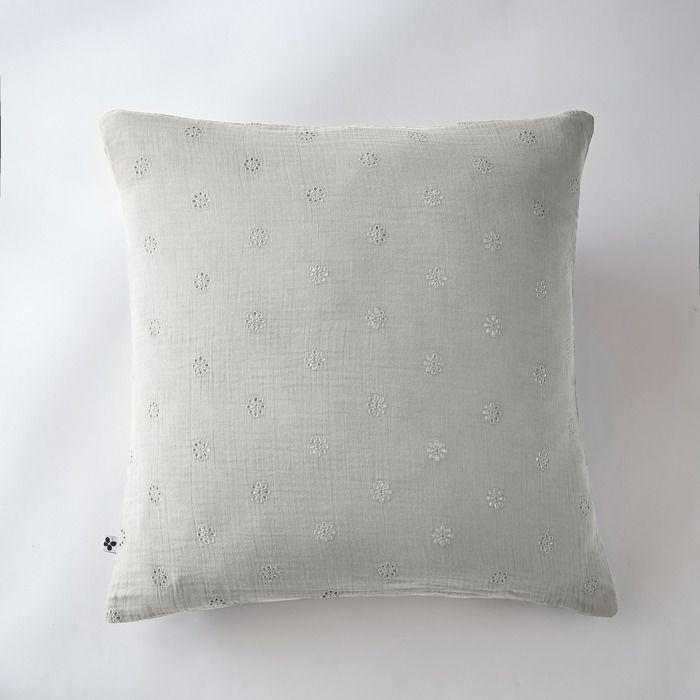 Taie d&amp;#39oreiller Gaze Coton 60 x 60 cm Gaia Bohos Nuage