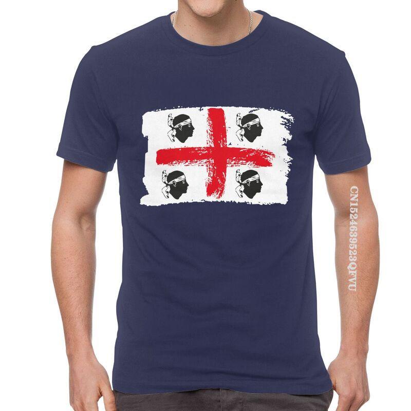 Sardinia Sardegna Flag Italy T Shirts Funny Italian Pride Tshirt Hip Hop T Shirt Men Oversized Tee Harajuku Fast Shipping