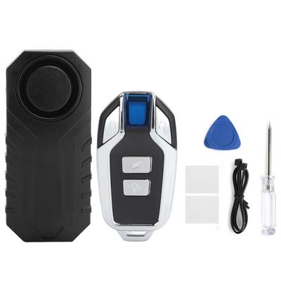 Diebstahlalarm mit Vibrationsalarm für Fahrrad, Elektroroller, Motorrad, Heimgebrauch(Schwarz