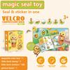 Funny Reward Stickers Toys Set DIY Crafts Children's Seal Toy  Kids Playing Supplies