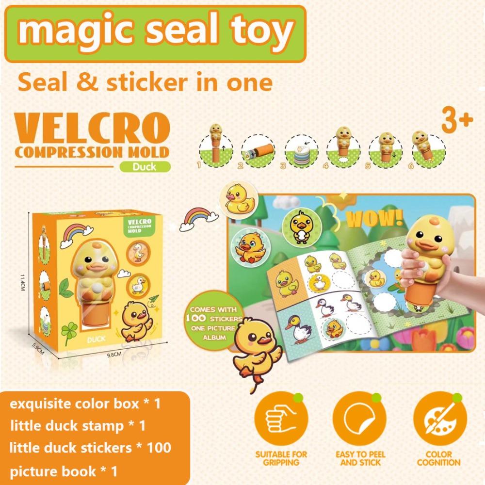 Funny Reward Stickers Toys Set DIY Crafts Children's Seal Toy  Kids Playing Supplies