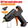 40W150W Hot Melt Glue Gun 11mm/7mm Glue Sticks Industrial Guns Heat Temperature Thermo Electric Repair Tool EU Plug Glue Gun