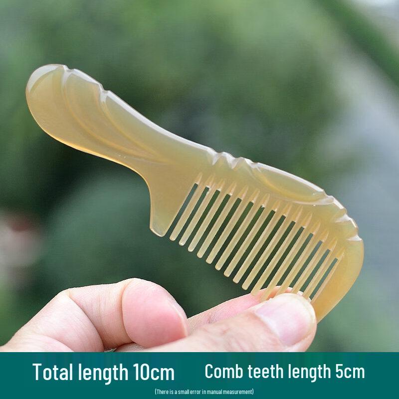 AIGP Мини Портативный Натуральный Рог Яка Карманная Расческа