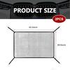 2 pieces of high-density car water tank protection net dust-proof and flocculation-proof radiator protection cover Black