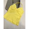 Df Thin-Strap Running Ruched Halter Fitness Bra with Chest Pads, Shaping, Shockproof, Beautiful Back Sports Yoga Tank Top for Women