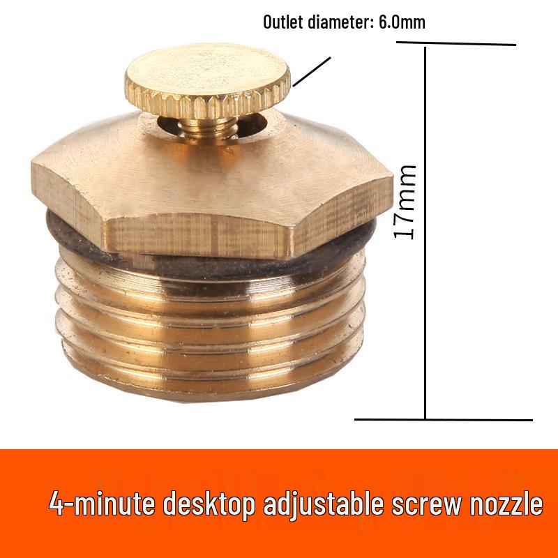 All-Copper Atomizing Nozzle for Dust Control and Cooling in Construction Sites and Agriculture