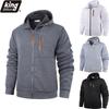Men's Autumn Jacket Casual Slim Fit Zipper Hooded Jackets for Men Streetwear Solid Color Coats Men Clothing