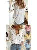 Solid Color Casual Loose Long Sleeve Linen Shirt for Spring and Autumn