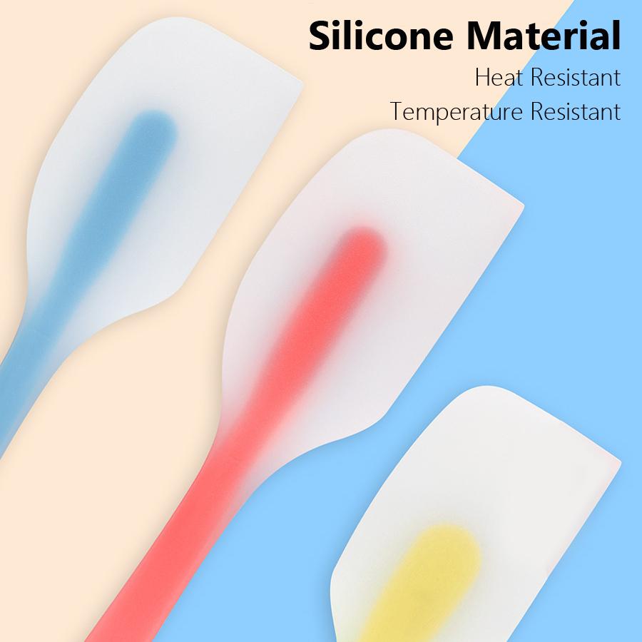 Kitchen Utensil Silicone Scraper, Heat Resistant Baking Spatula Cake Icing Smoother Mixing Tool