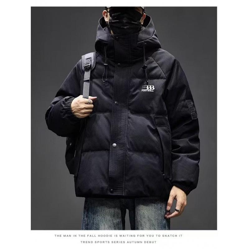 2024 Men's Trendy Thickened Hooded Duck Down Puffer Jacket - Extra Warm Winter Casual Outerwear