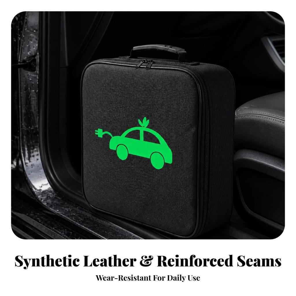 Space-Saving EV Charging Cable Storage Bag Heavy Duty Electric Vehicle