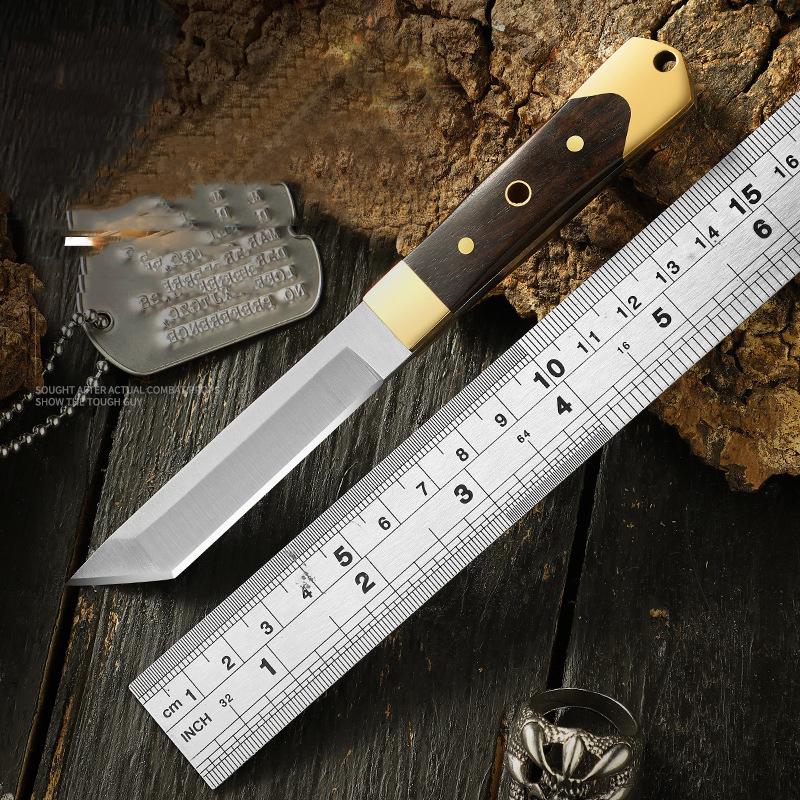 A Knife for A Collapse, A Stainless Steel Butcher Knife, Meat Knife, A Kitchen Knife for Fruits, A Camping Instrument, A Chef Knife with A Case