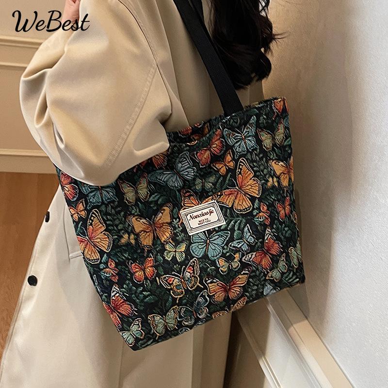 

Large Capacity Floral Tote Bag for Women