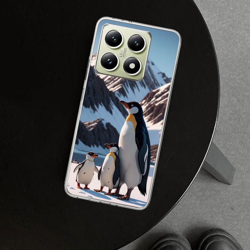Penguins Love At The North Pole Phone Case Cover for Xiaomi Redmi Note 15 14 13 12 11 Pro Plus 14S 12S 11S 11T 11E 10S 10 Custom