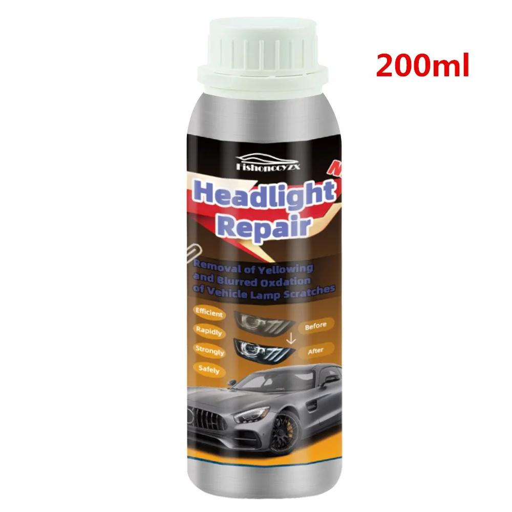 800ml Headlights Liquid Polymer Headlight Chemical Polish Repair Fluid Refurbishment Scratch Repair Polishing Headlights Kit