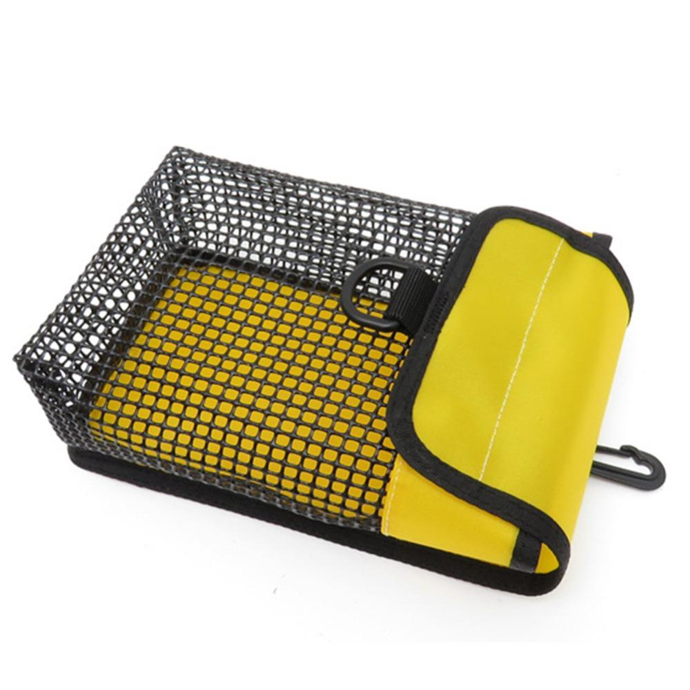 Nylon Heavy Duty Mesh Bag 20x13x7.3cm Scuba Dive Reel Snap New Diving Line Wheel Bag