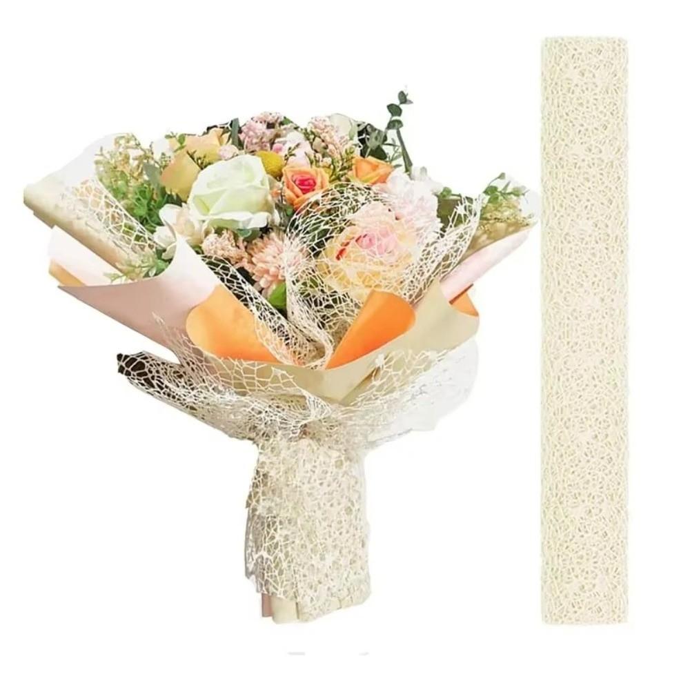 Jacquard Mesh Bouquet Wrap Floral Gift Packaging  For Wedding, Birthday, Valentine's Day