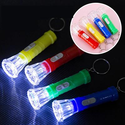 Mini Electric Light, Small Flashlight, LED Plastic Flashlight, Colorful Hand Light, Luminous Children's Street Stall Toy