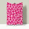 Print L-Leopard Print Throw Lightweight 240g Flannel Blanket Soft Skin-friendly for Summer Cooling