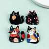 Adorable Cat Brooch - Colorful Cartoon Animal Pin for Backpack, Clothing, or Hat Accessories