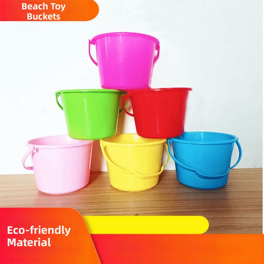 6 Pcs Water-Splashing Festival Toy Water-Splashing Festival Buckets Sand Pails  Outdoor Summer