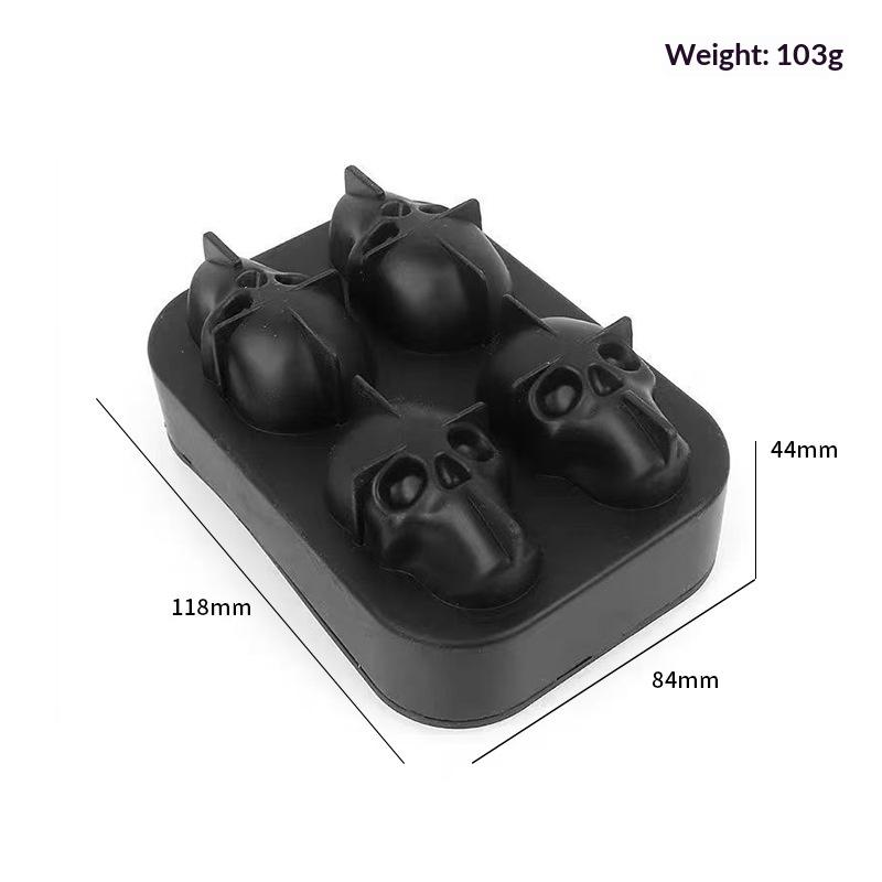Food Grade Silicone Ice Tray 4/6 Grid Large Cubes Perfect for Summer Parties