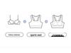 Nahtloser stoßfester Sport-BH mit hohem Aufprallschutz und schönem Rückendesign für Damen