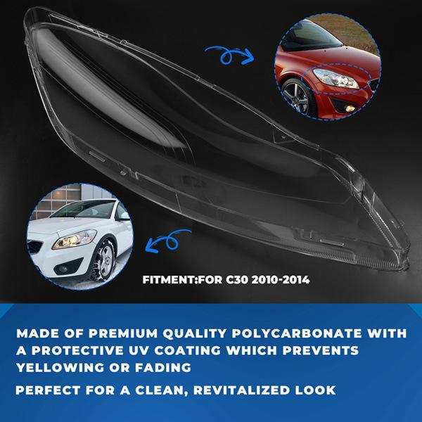 Volvo C30 Left Headlight Housing Lampshade (2010-2014)
