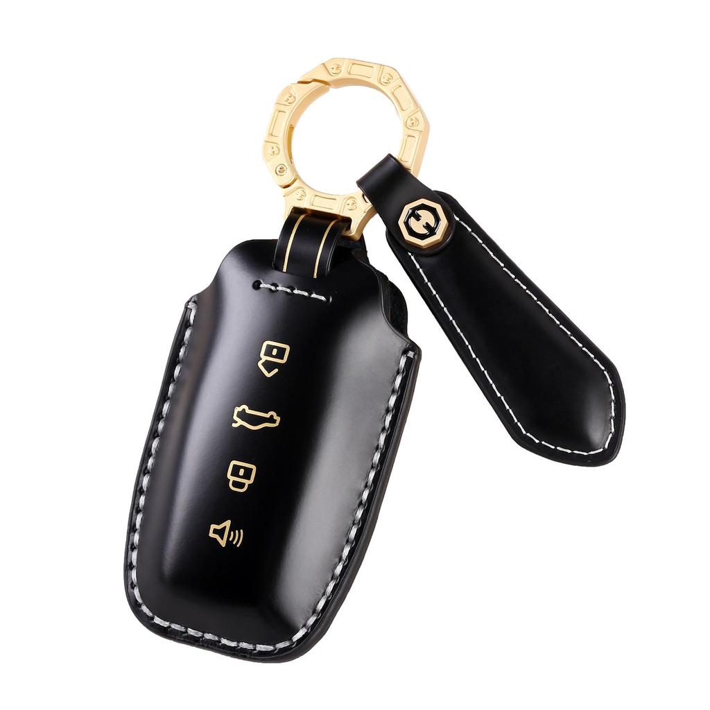 Genuine Leather Car Key Cover for Great Wall Haval H6, Big Dog, Chitu, Xiaolong - High-End Protection Shell.