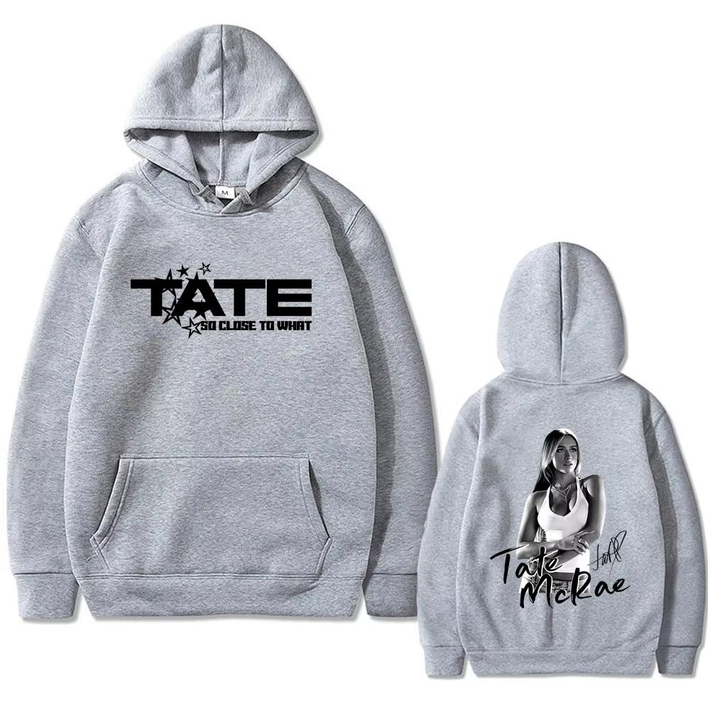 Tate McRae So Close To What Miss Possessive Hoodie, Unisex Fashion Vintage Pullover, Men's Casual Loose Hooded Sweatshirt