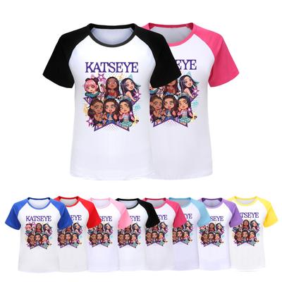 5301 Kids Girls KATSEYE Print T-Shirt Short Sleeves Top