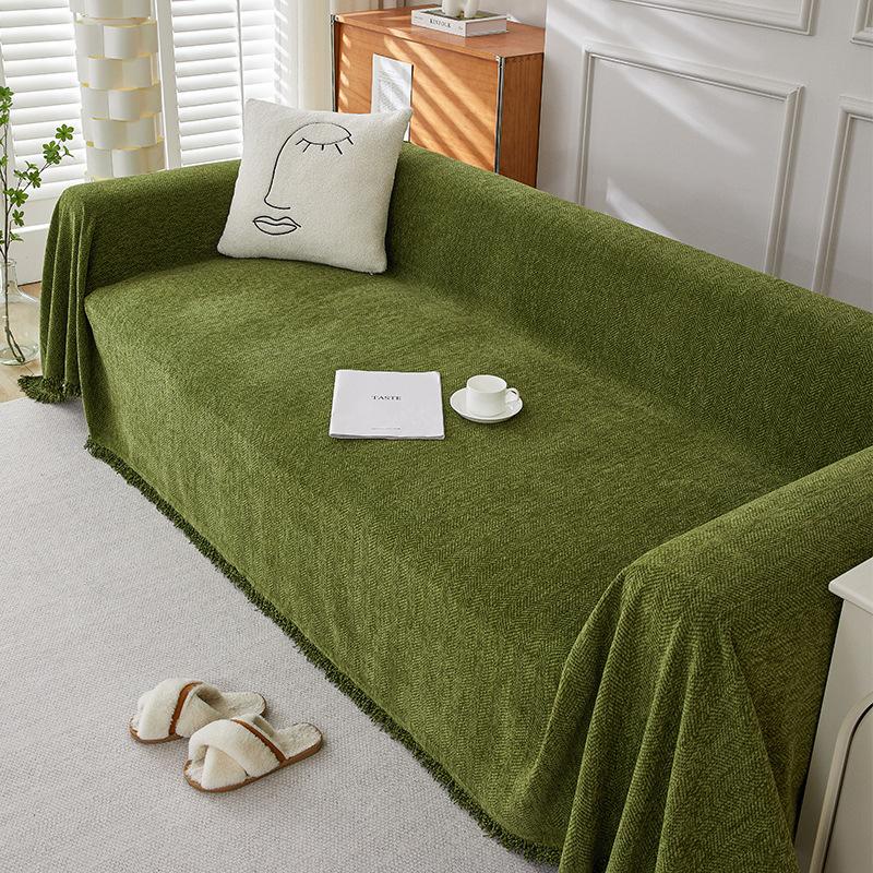 Simple and modern solid color sofa towel, high-end cross-border sofa cover, one-piece sofa cover, sofa cover blanket