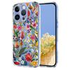 For iPhone 15 Pro Max Case Butterfly Floral Pattern Printing TPU Phone Back Cover