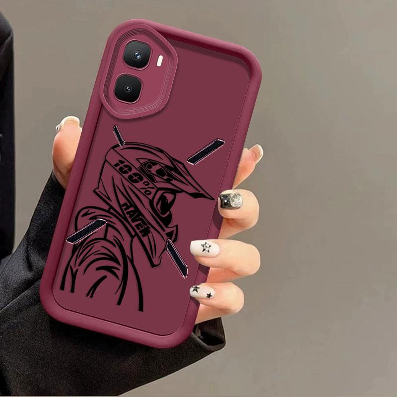 Flexible Silicone Case For Infinix GT 50 Pro GT 30 Protective Cover Shockrpoof Driver Print Pattern Funda
