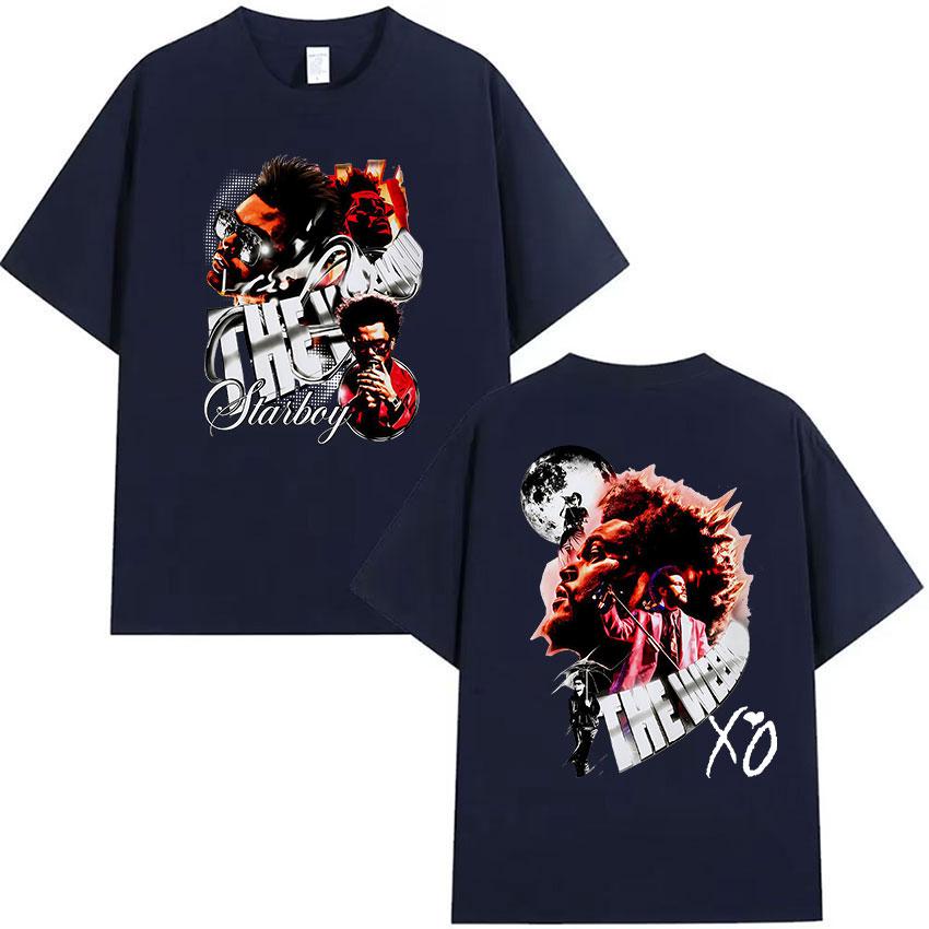 

Rapper THE WEEKND STARBOY Tour 2026 Graphic T Shirt Women Unisex Hip Hop Pop Music Short Sleeve Tshirt Cotton Tshirts Streetwear S