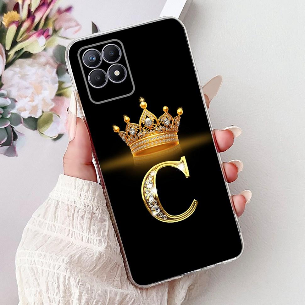 For Realme 8i Case RMX3151 Fashion Letter Cover Coque Soft Silicone Phone Case For Realme Narzo 50 Narzo50 8i Realme8i Bumper
