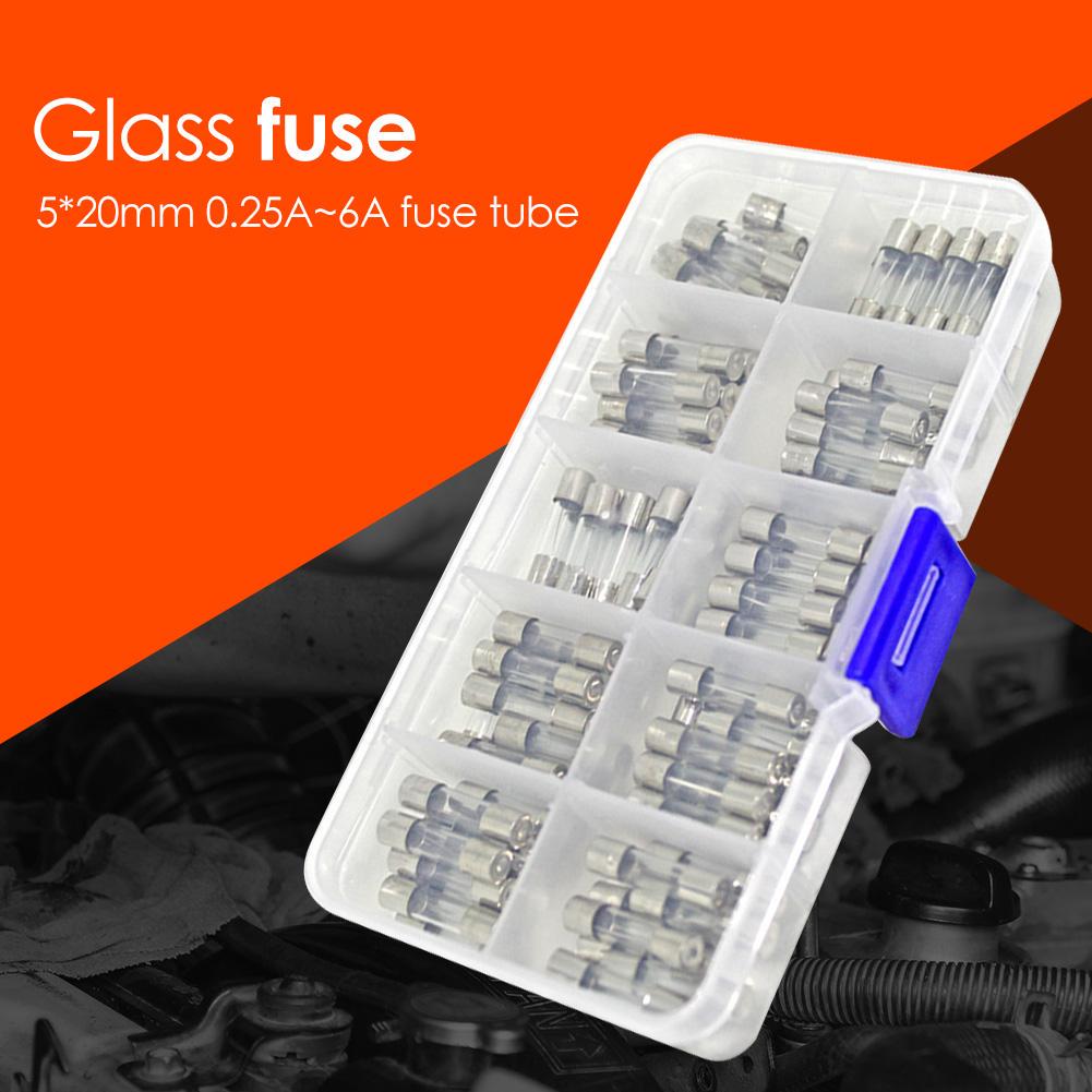 6A Electrical Circuits Glass Miniature 20mm Fast Blow Fuses Box 100X 0.25A