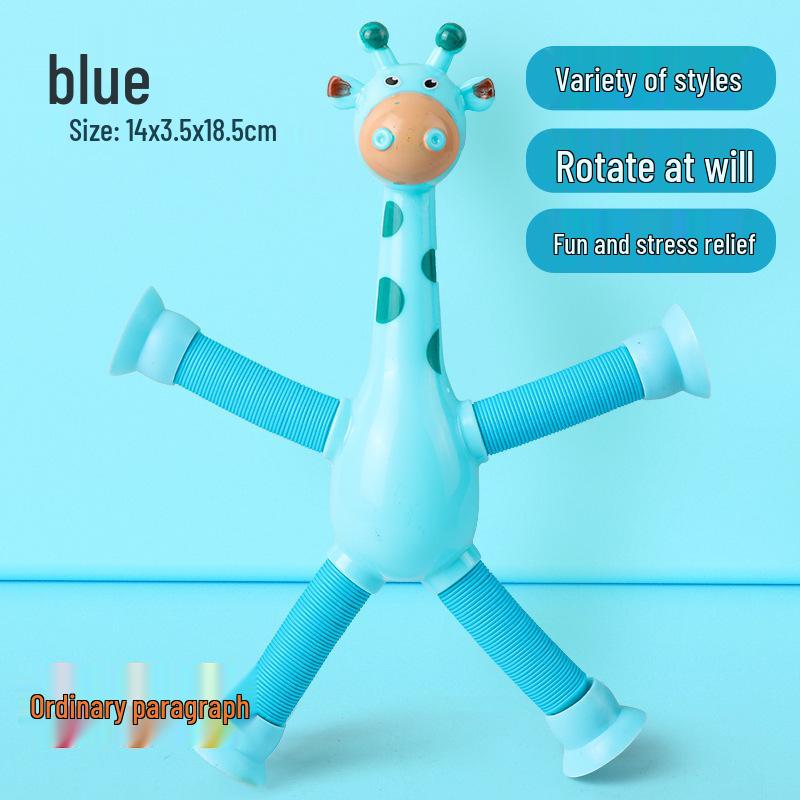 Versatile Telescopic Giraffe Suction Cup Toy – Creative Decompression Toy