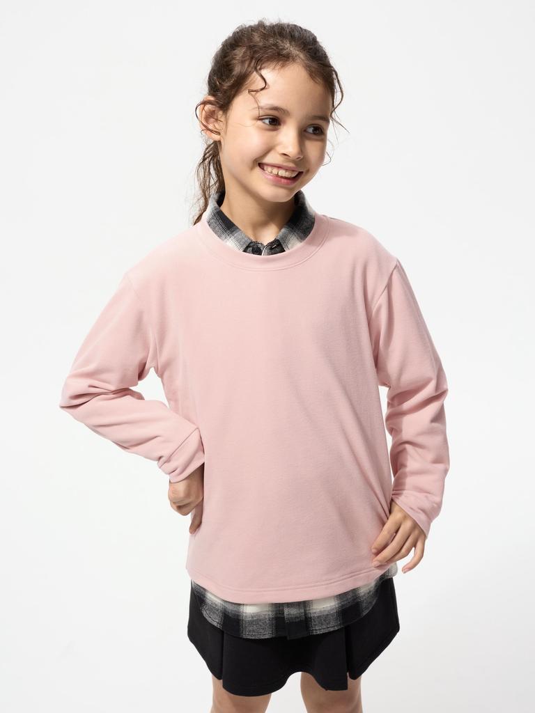 Uniqlo Kids Fleece Crew Neck T  Long Sleeve 