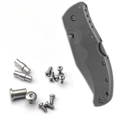 1Set Knife Handle Stainless Steel DIY Custom Screw For Recon1 Folding Pocket Knife Handle DIY Tool Accessories