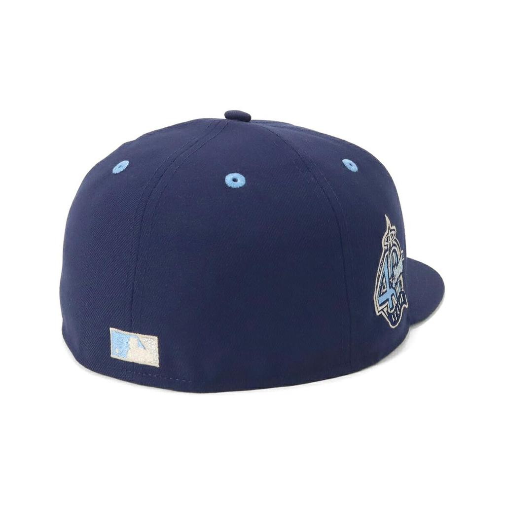 New Era 59FIFTY Cap MLB Los Angeles LAA Light Navy Side Under ONSPOTZ and Side Flat Popular Size Stickers Large and Small Sizes Everyday Sports
