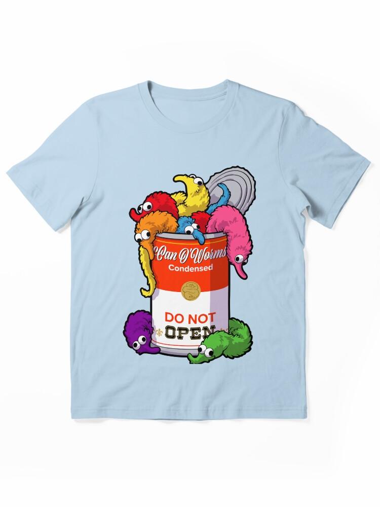 Worms Can O' Worms on a String ~ Do Not Open Essential T-Shirt